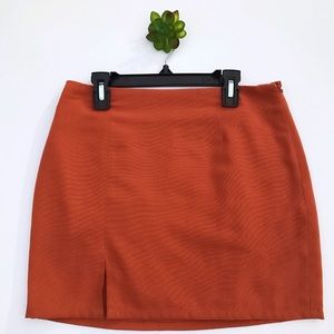 Burnt Umber Mini Skirt